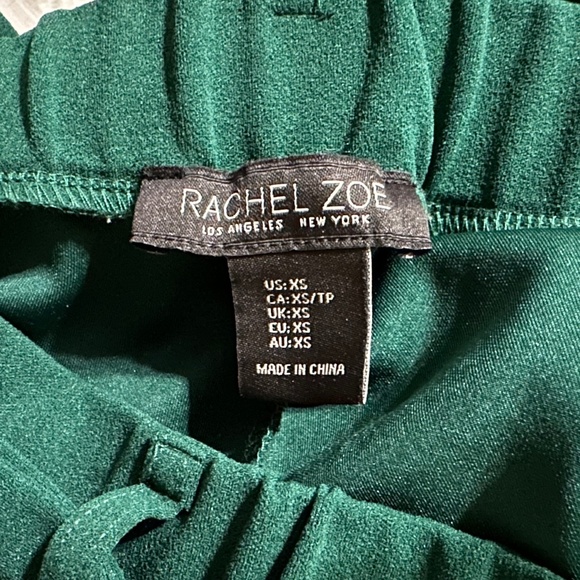Rachel Zoe Emerald Green Jogger Office Pants SIZE: XS - Picture 4 of 5